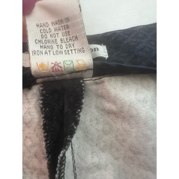 Dalia Collection Black/Blue Straight Leg Zip Up Front Back Pockets Pants 16W - Picture 11 of 11